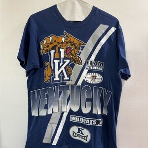 Vintage Kentucky Wildcats Blue Graphic T-Shirt
